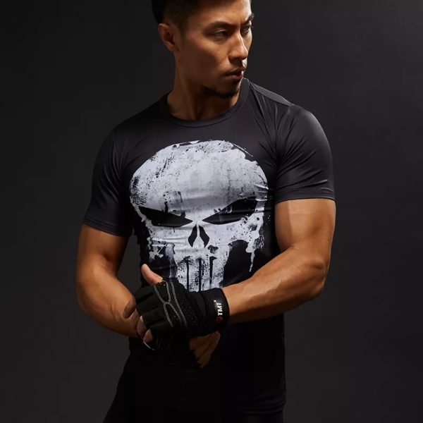 Rashguard Punisher manches courtes (M-L) – Image 6