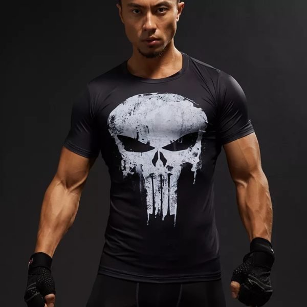 Rashguard Punisher manches courtes (M-L) – Image 2