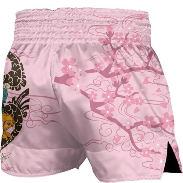 Short de boxe muay-thaï fleur Sakura – Image 4